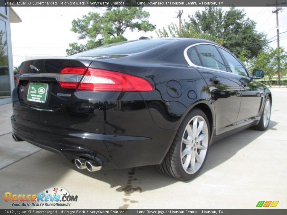 2012 Jaguar XF Supercharged Midnight Black / Ivory/Warm Charcoal Photo #10