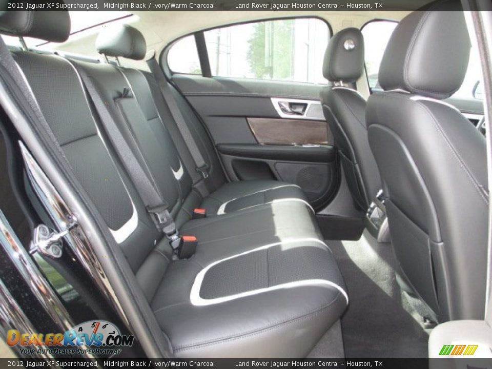 2012 Jaguar XF Supercharged Midnight Black / Ivory/Warm Charcoal Photo #13