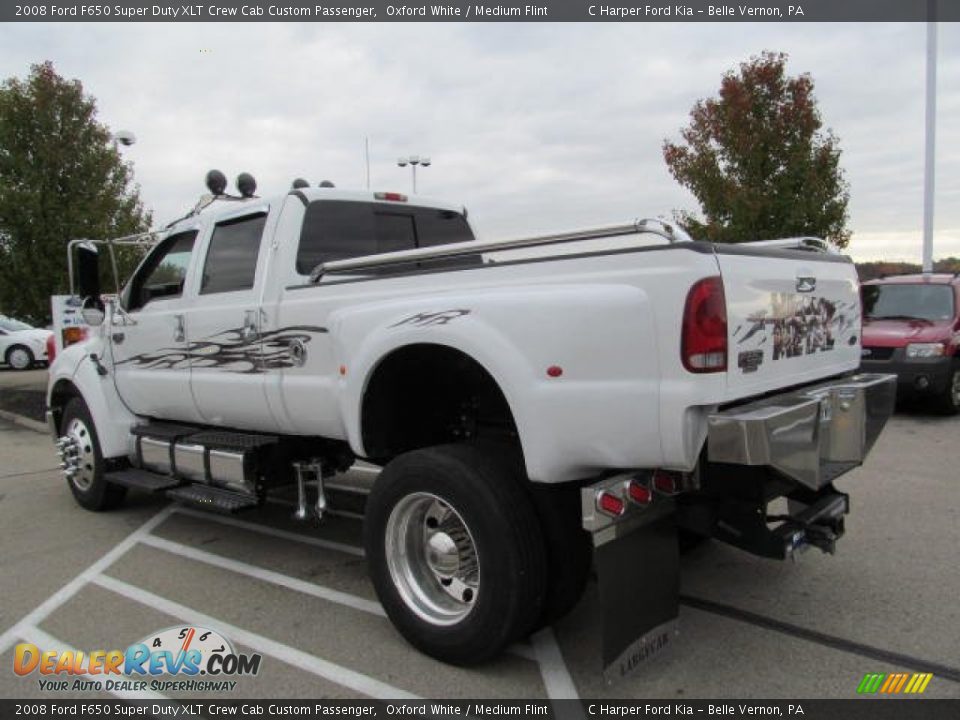 Oxford White 2008 Ford F650 Super Duty XLT Crew Cab Custom Passenger Photo #8