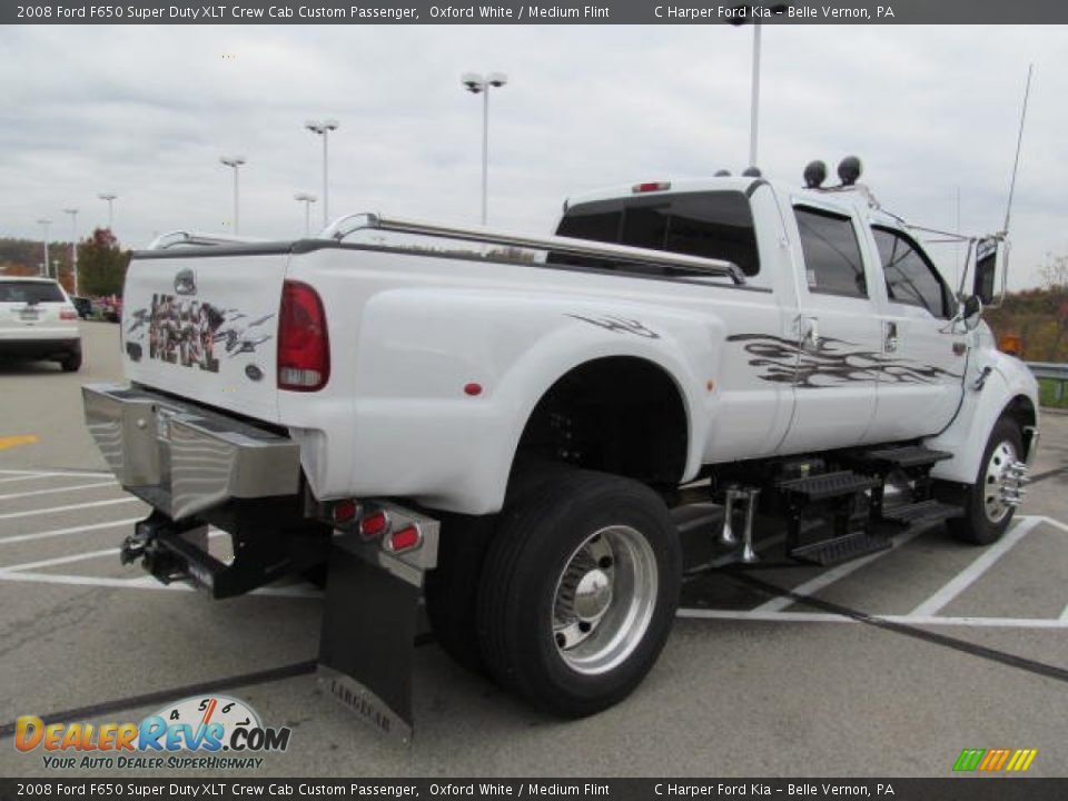 Oxford White 2008 Ford F650 Super Duty XLT Crew Cab Custom Passenger Photo #9