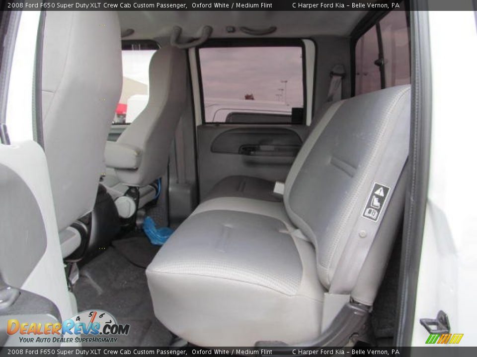 Rear Seat of 2008 Ford F650 Super Duty XLT Crew Cab Custom Passenger Photo #18