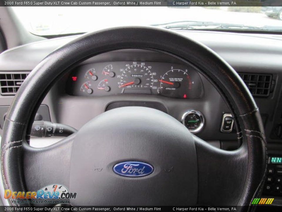 2008 Ford F650 Super Duty XLT Crew Cab Custom Passenger Steering Wheel Photo #24