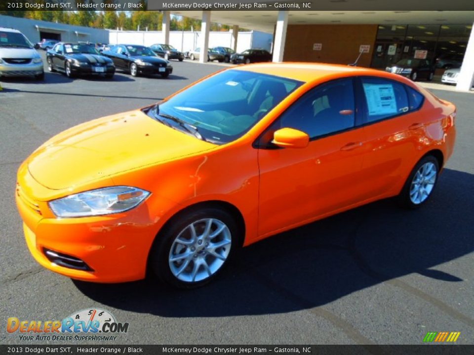 2013 Dodge Dart SXT Header Orange / Black Photo #2