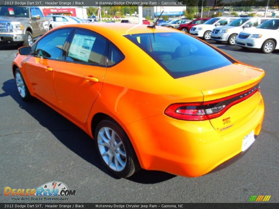 2013 Dodge Dart SXT Header Orange / Black Photo #4