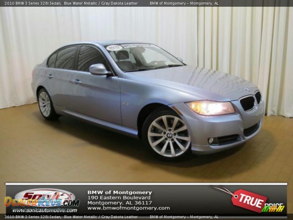 2010 BMW 3 Series 328i Sedan Blue Water Metallic / Gray Dakota Leather Photo #1