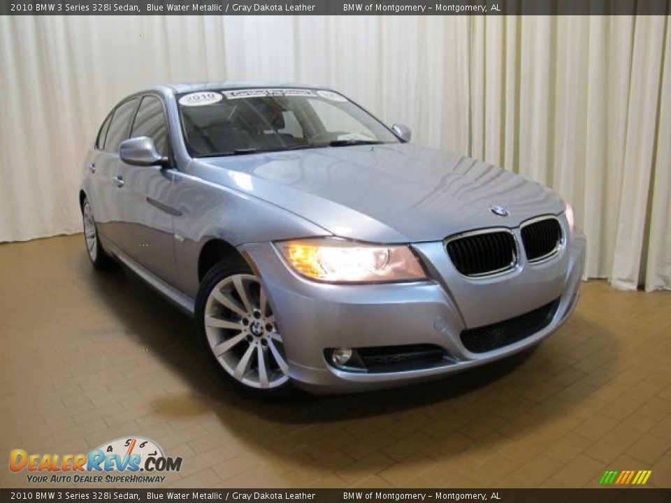 2010 BMW 3 Series 328i Sedan Blue Water Metallic / Gray Dakota Leather Photo #2