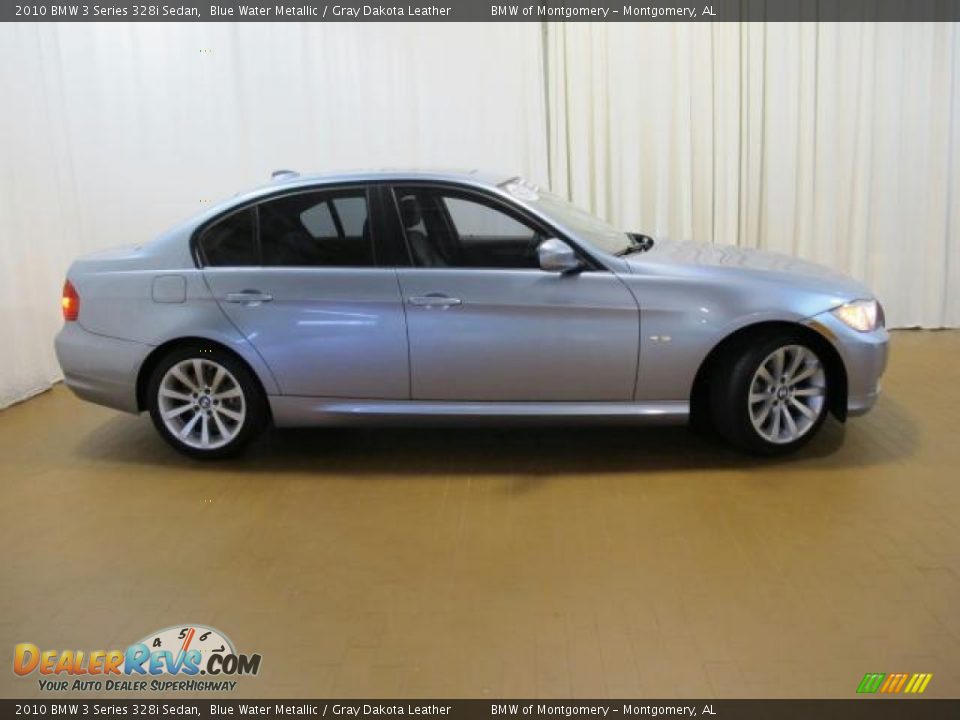 2010 BMW 3 Series 328i Sedan Blue Water Metallic / Gray Dakota Leather Photo #4