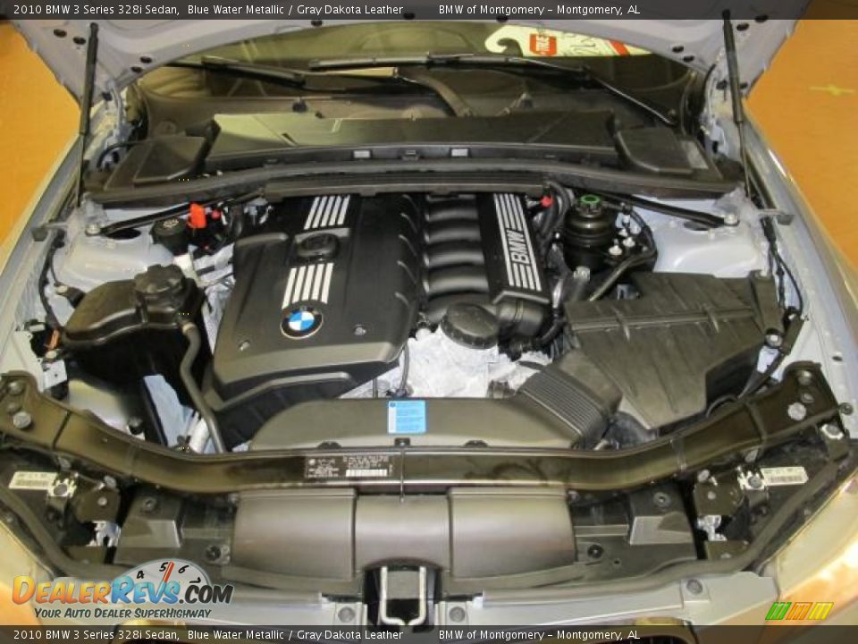 2010 BMW 3 Series 328i Sedan Blue Water Metallic / Gray Dakota Leather Photo #12