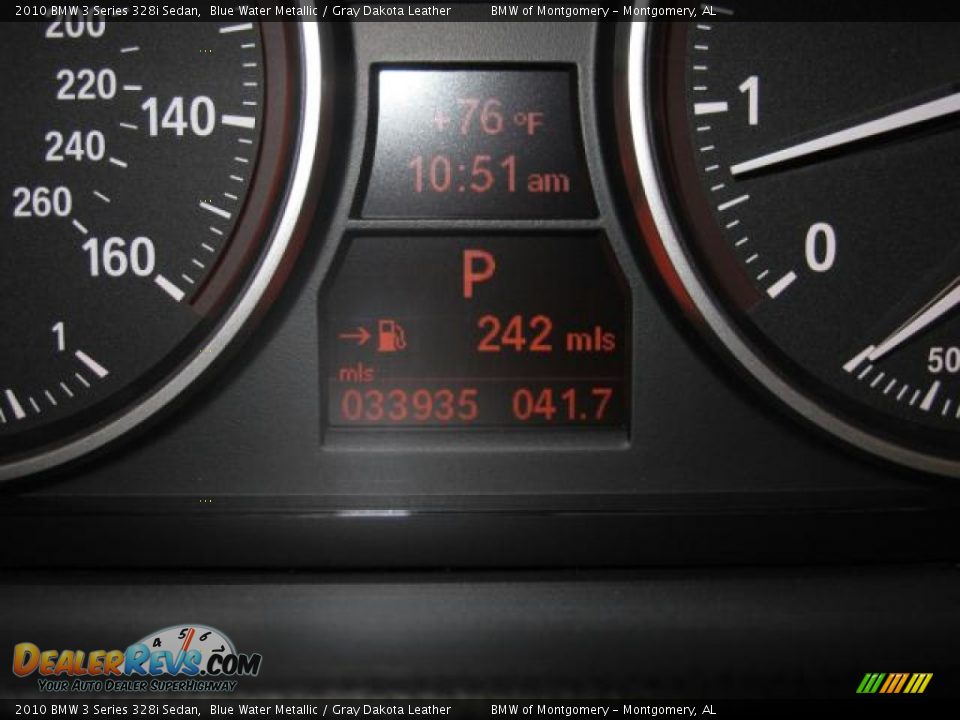 2010 BMW 3 Series 328i Sedan Blue Water Metallic / Gray Dakota Leather Photo #27