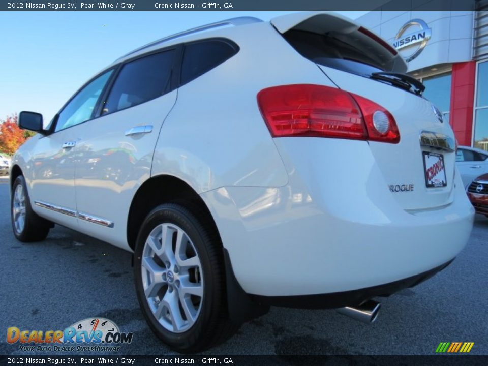 2012 Nissan Rogue SV Pearl White / Gray Photo #3