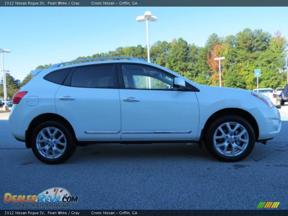 2012 Nissan Rogue SV Pearl White / Gray Photo #6