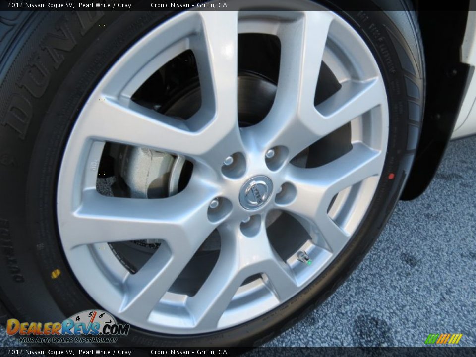 2012 Nissan Rogue SV Pearl White / Gray Photo #9