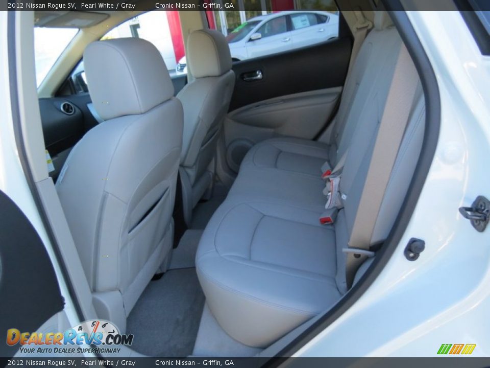 2012 Nissan Rogue SV Pearl White / Gray Photo #11