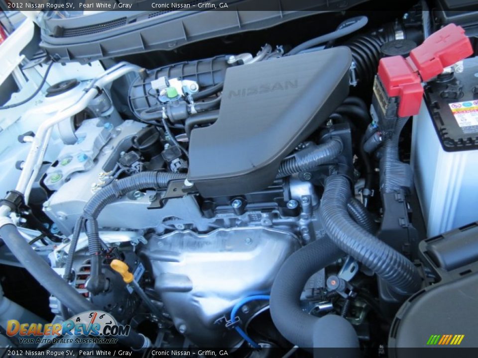 2012 Nissan Rogue SV Pearl White / Gray Photo #16