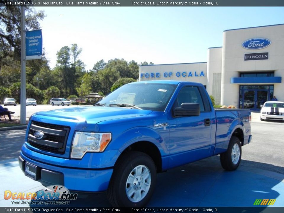 2013 Ford F150 STX Regular Cab Blue Flame Metallic / Steel Gray Photo #1