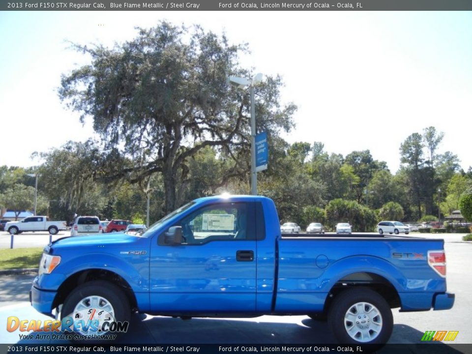 Blue Flame Metallic 2013 Ford F150 STX Regular Cab Photo #2