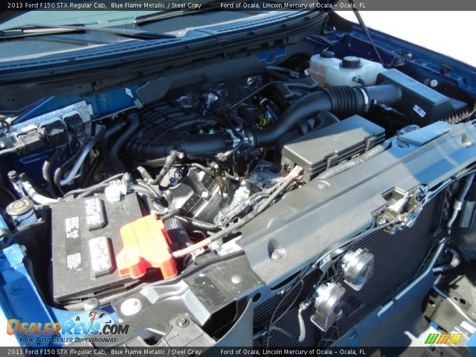2013 Ford F150 STX Regular Cab Blue Flame Metallic / Steel Gray Photo #10