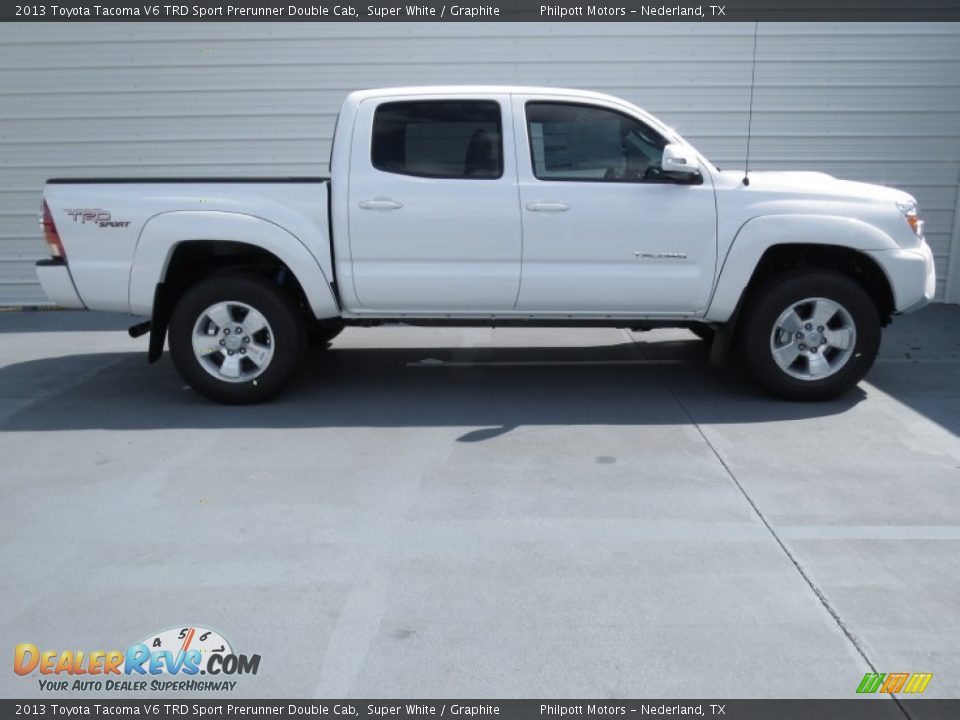 Super White 2013 Toyota Tacoma V6 TRD Sport Prerunner Double Cab Photo #2