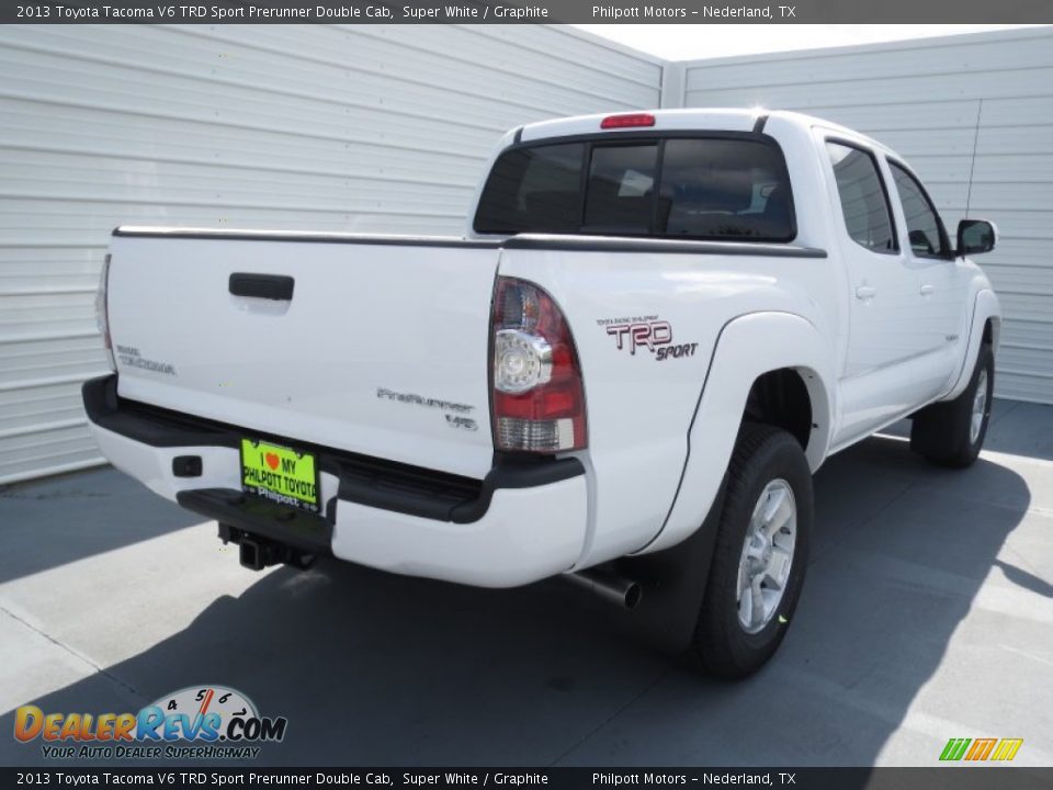 2013 Toyota Tacoma V6 TRD Sport Prerunner Double Cab Super White / Graphite Photo #3