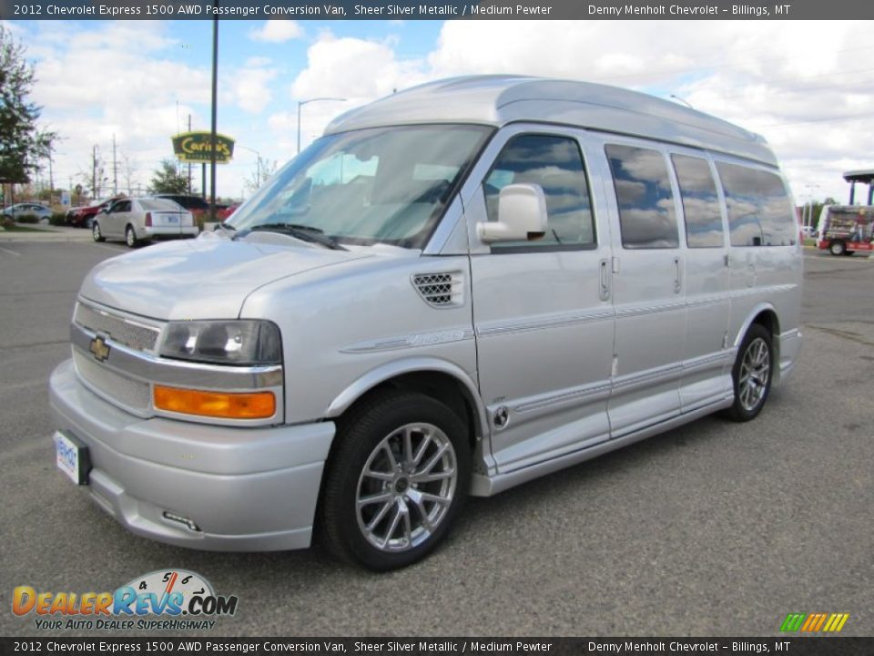 Front 3/4 View of 2012 Chevrolet Express 1500 AWD Passenger Conversion Van Photo #1