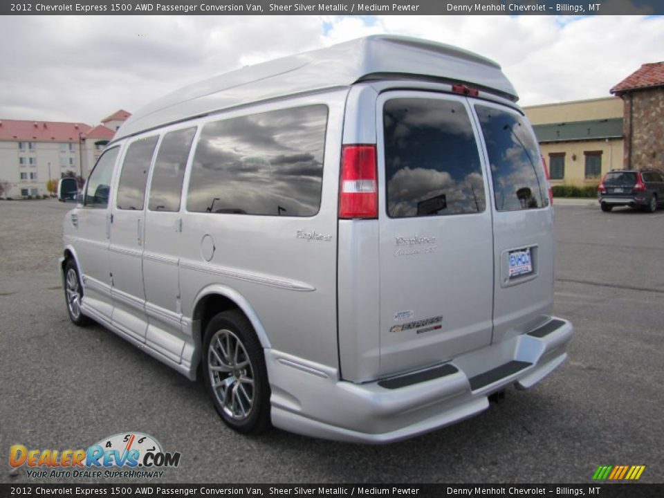 2012 Chevrolet Express 1500 AWD Passenger Conversion Van Sheer Silver Metallic / Medium Pewter Photo #3