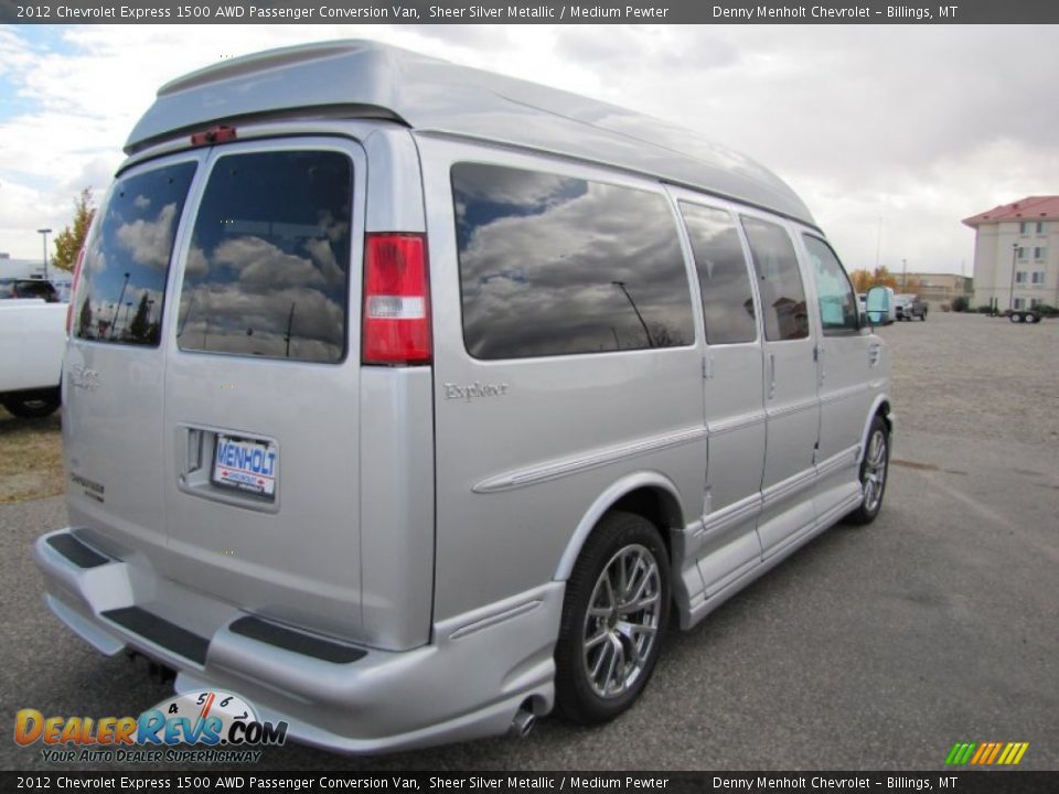 2012 Chevrolet Express 1500 AWD Passenger Conversion Van Sheer Silver Metallic / Medium Pewter Photo #5