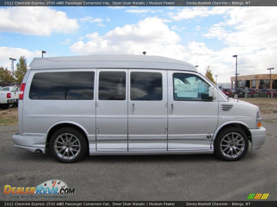 2012 Chevrolet Express 1500 AWD Passenger Conversion Van Sheer Silver Metallic / Medium Pewter Photo #6