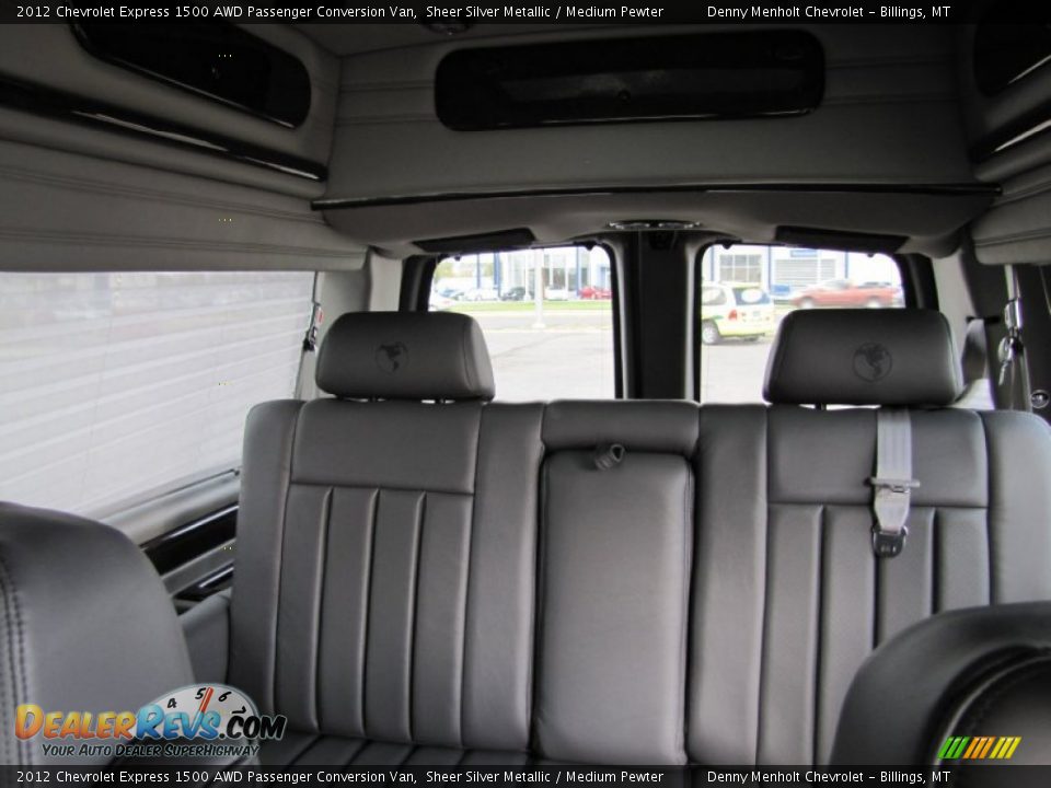 Rear Seat of 2012 Chevrolet Express 1500 AWD Passenger Conversion Van Photo #9