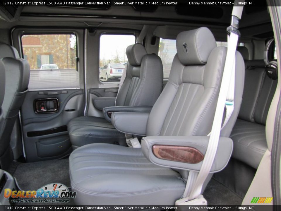 Rear Seat of 2012 Chevrolet Express 1500 AWD Passenger Conversion Van Photo #10