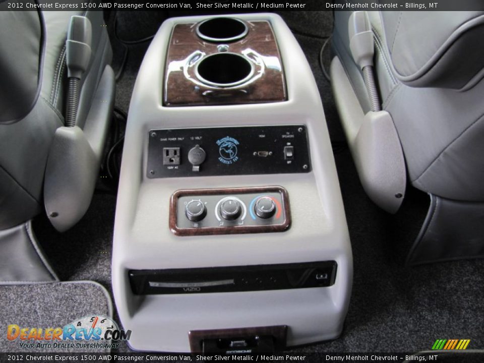 Controls of 2012 Chevrolet Express 1500 AWD Passenger Conversion Van Photo #12