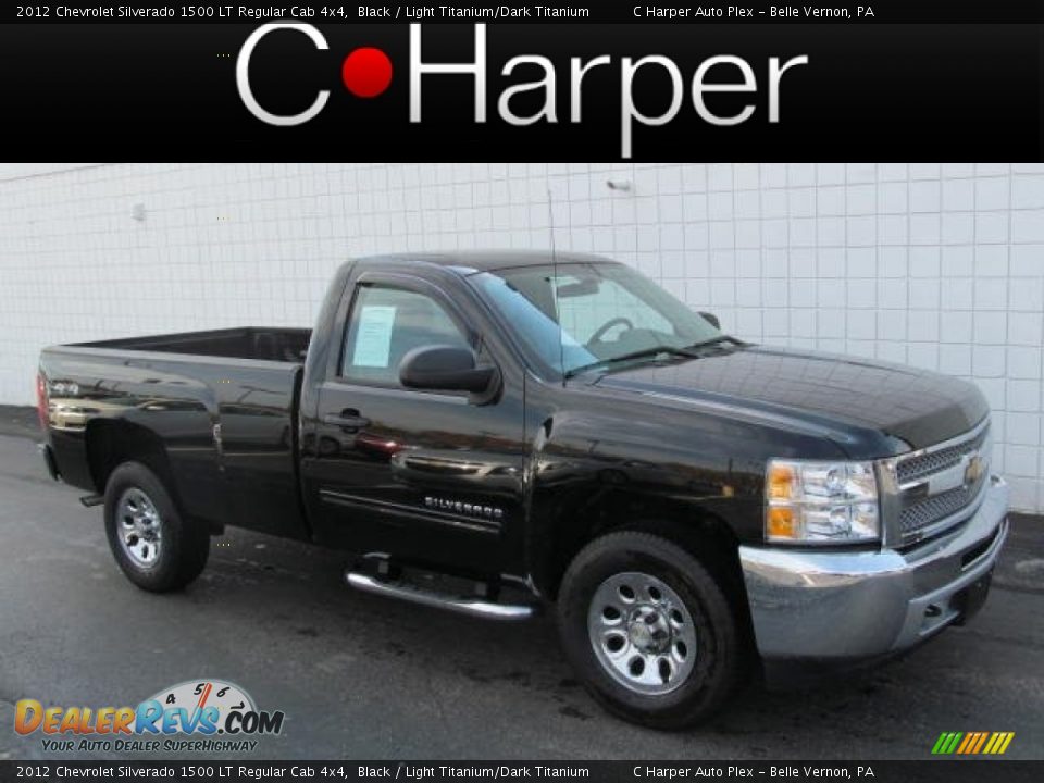 2012 Chevrolet Silverado 1500 LT Regular Cab 4x4 Black / Light Titanium/Dark Titanium Photo #1
