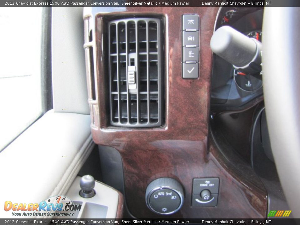 Controls of 2012 Chevrolet Express 1500 AWD Passenger Conversion Van Photo #18