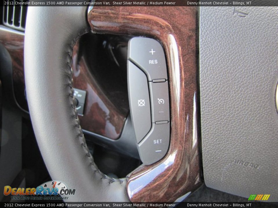 Controls of 2012 Chevrolet Express 1500 AWD Passenger Conversion Van Photo #19