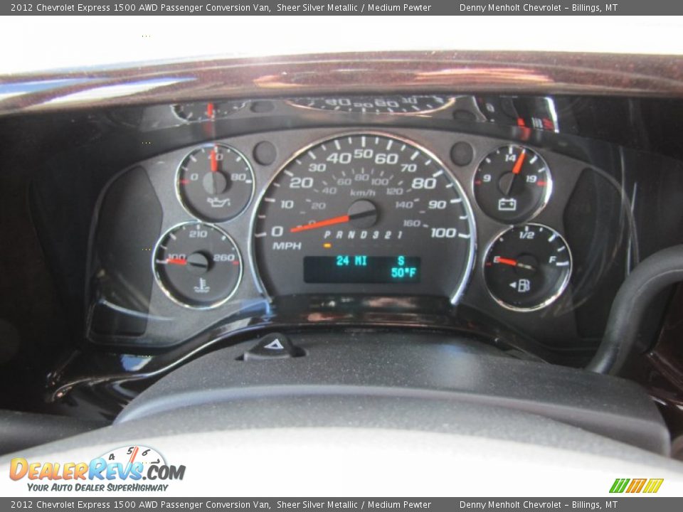 2012 Chevrolet Express 1500 AWD Passenger Conversion Van Gauges Photo #21