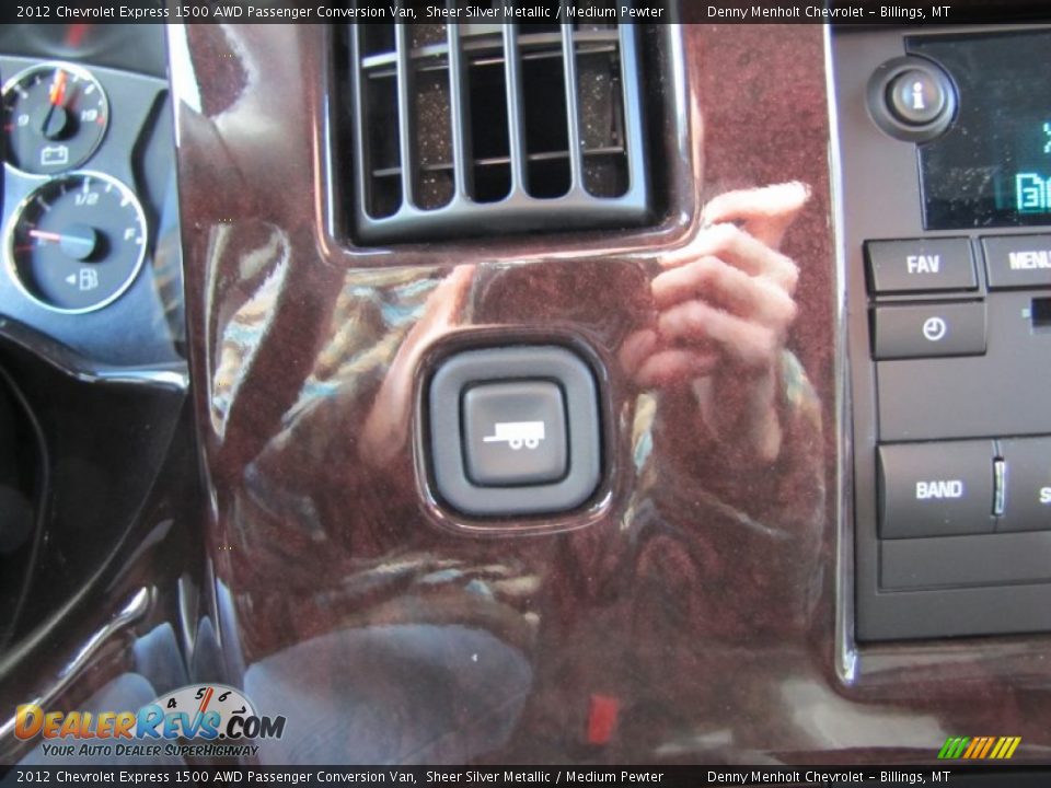 Controls of 2012 Chevrolet Express 1500 AWD Passenger Conversion Van Photo #22