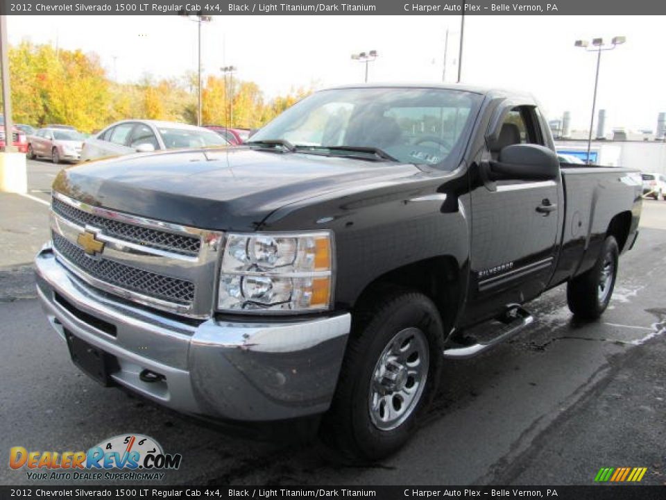 2012 Chevrolet Silverado 1500 LT Regular Cab 4x4 Black / Light Titanium/Dark Titanium Photo #6