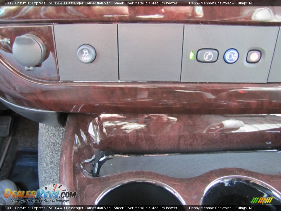 Controls of 2012 Chevrolet Express 1500 AWD Passenger Conversion Van Photo #24