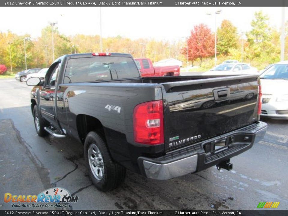 2012 Chevrolet Silverado 1500 LT Regular Cab 4x4 Black / Light Titanium/Dark Titanium Photo #8