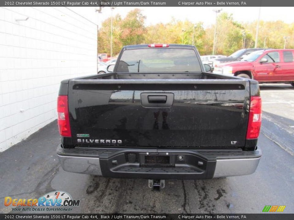 2012 Chevrolet Silverado 1500 LT Regular Cab 4x4 Black / Light Titanium/Dark Titanium Photo #9