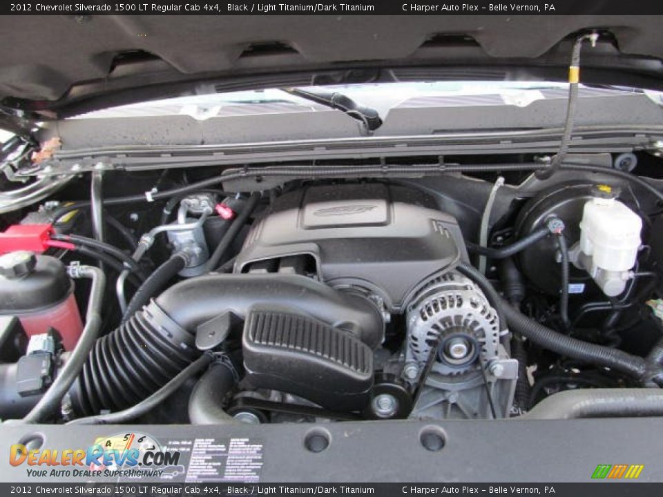 2012 Chevrolet Silverado 1500 LT Regular Cab 4x4 Black / Light Titanium/Dark Titanium Photo #13