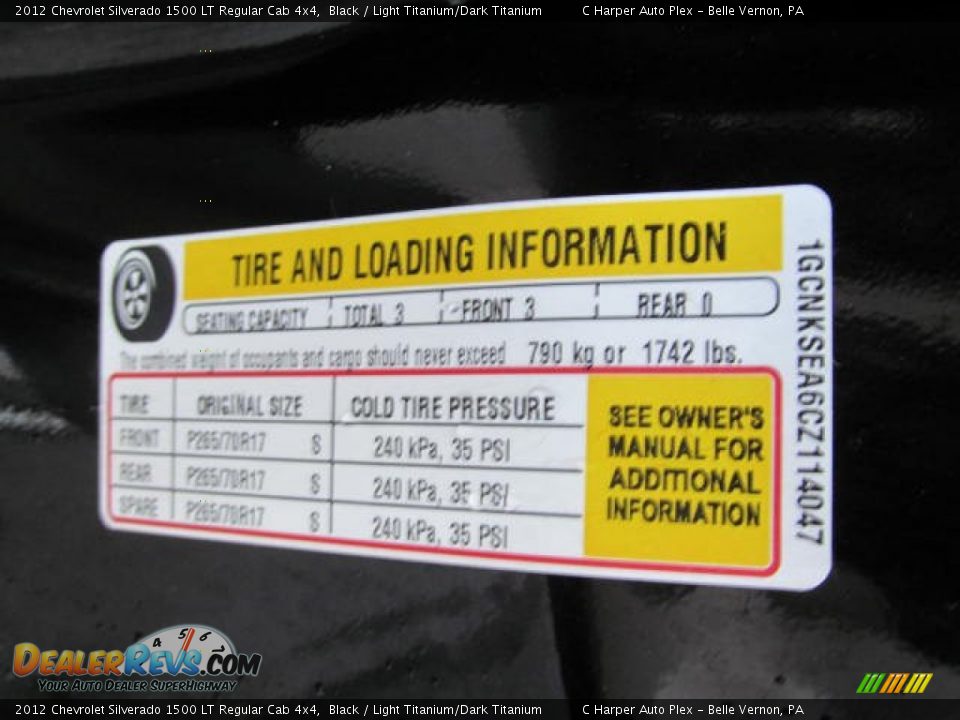 2012 Chevrolet Silverado 1500 LT Regular Cab 4x4 Black / Light Titanium/Dark Titanium Photo #23