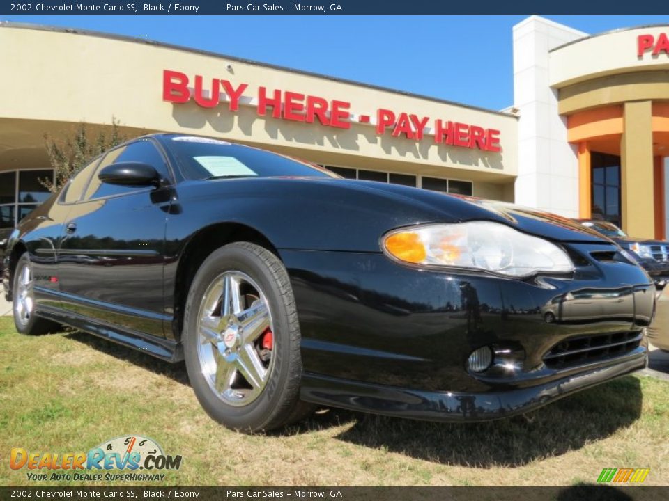 2002 Chevrolet Monte Carlo SS Black / Ebony Photo #4