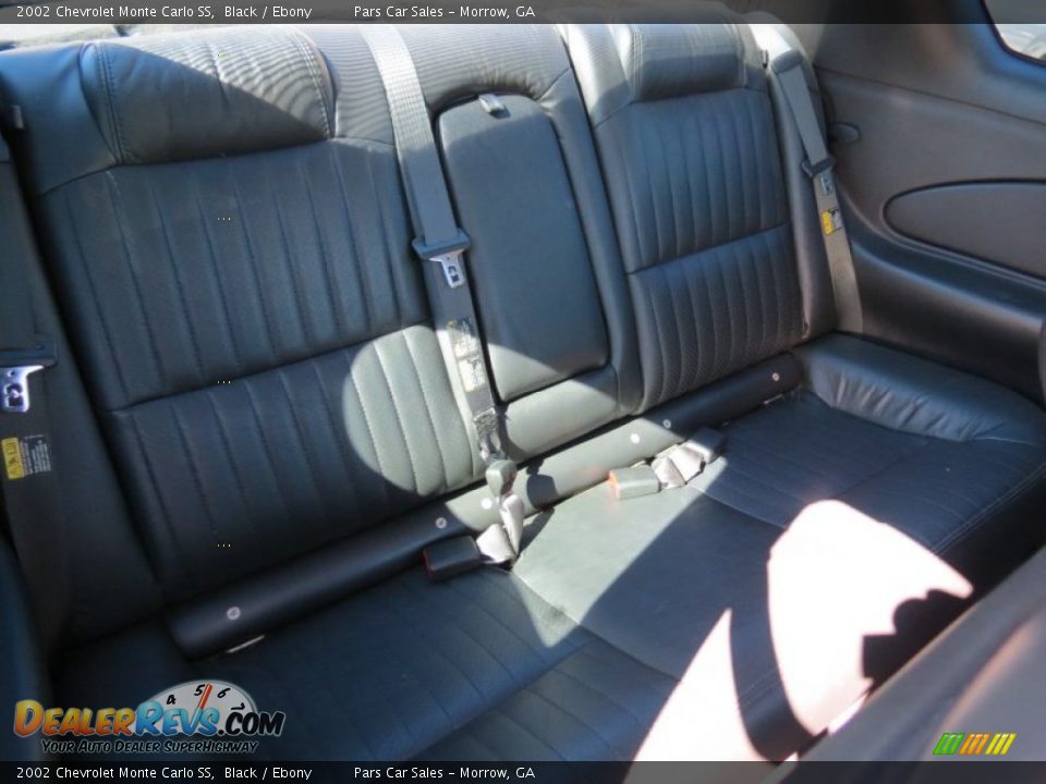 2002 Chevrolet Monte Carlo SS Black / Ebony Photo #10