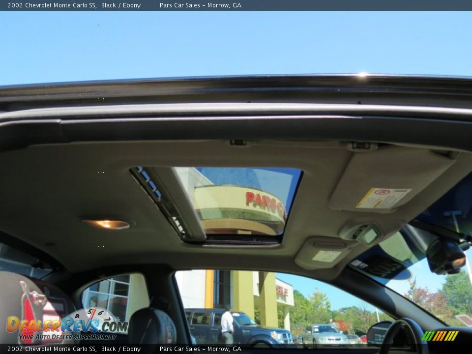 2002 Chevrolet Monte Carlo SS Black / Ebony Photo #11