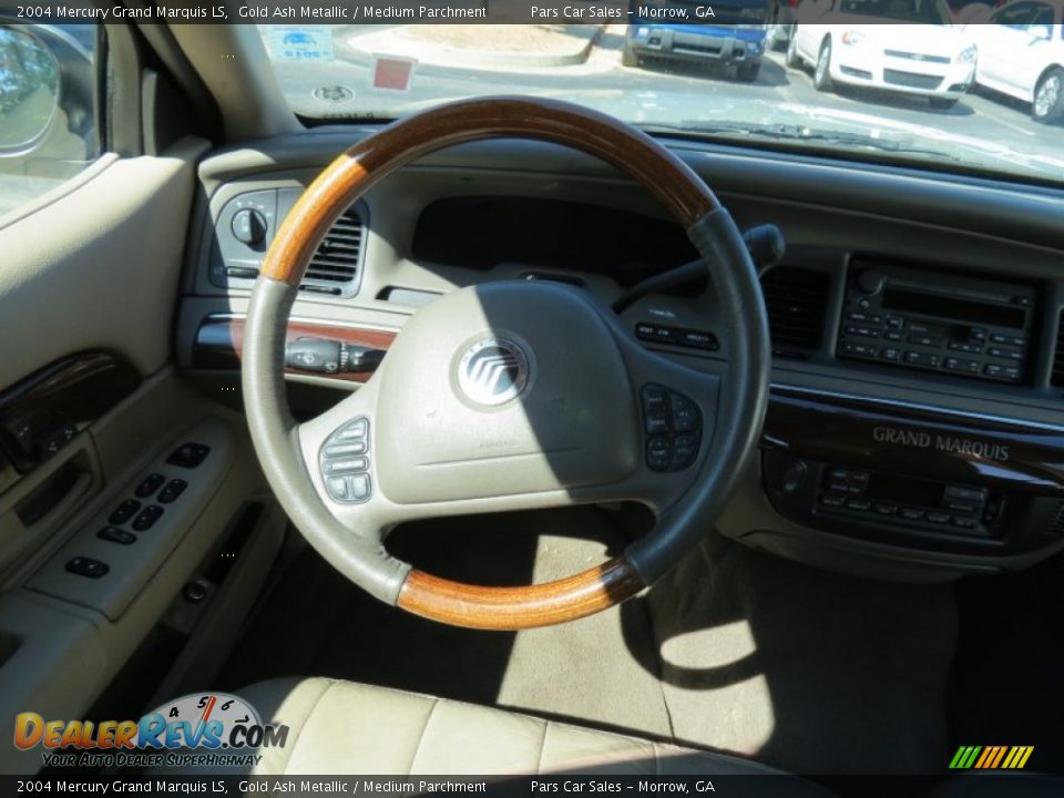 2004 Mercury Grand Marquis LS Gold Ash Metallic / Medium Parchment Photo #12