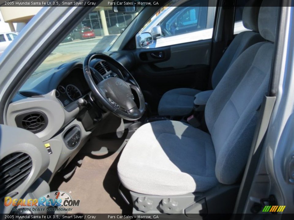 2005 Hyundai Santa Fe LX 3.5 Smart Silver / Gray Photo #6