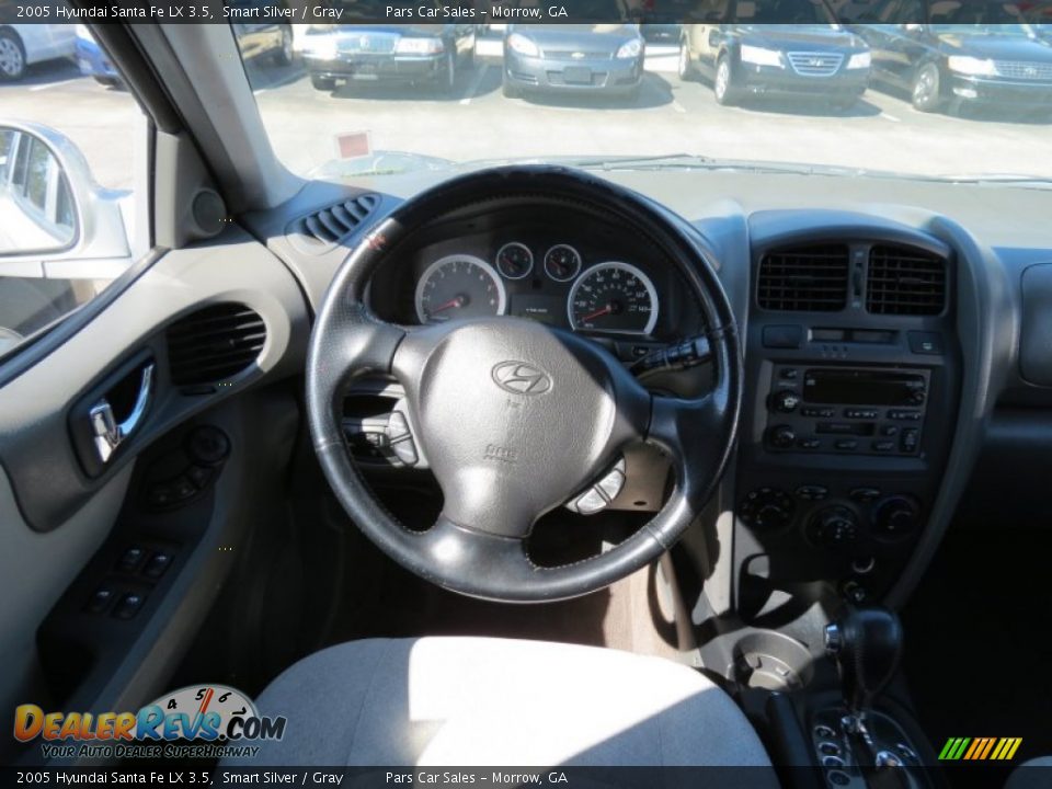 2005 Hyundai Santa Fe LX 3.5 Smart Silver / Gray Photo #14