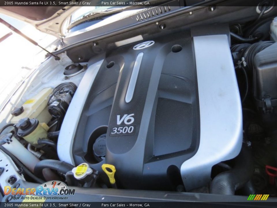 2005 Hyundai Santa Fe LX 3.5 Smart Silver / Gray Photo #15