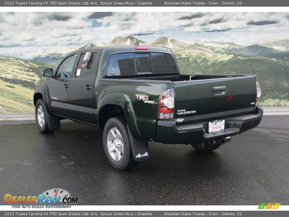 2013 Toyota Tacoma V6 TRD Sport Double Cab 4x4 Spruce Green Mica / Graphite Photo #2