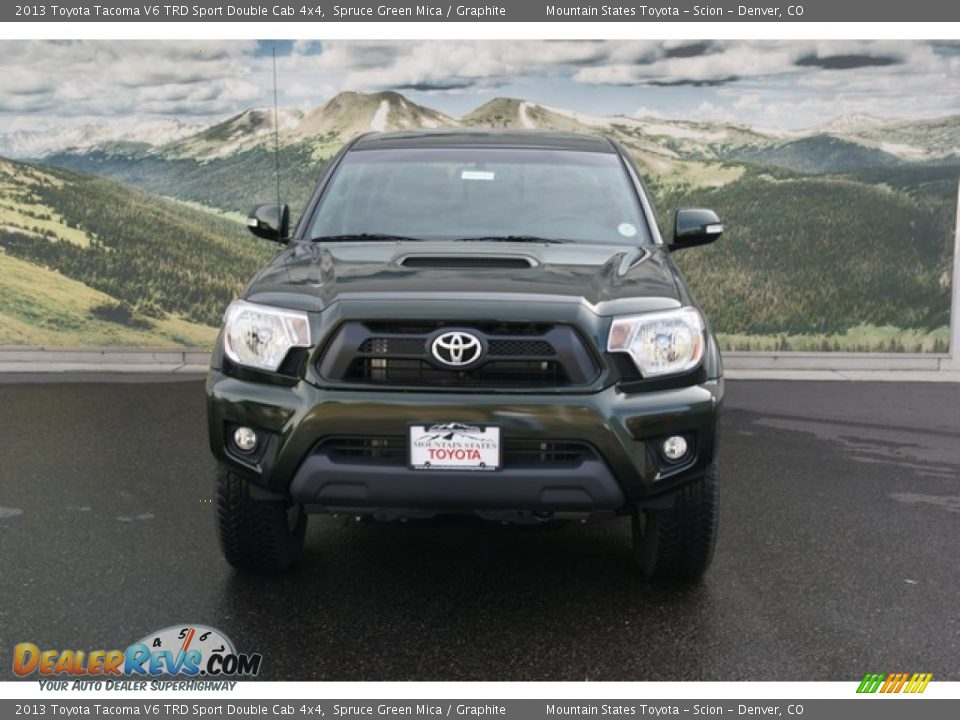 2013 Toyota Tacoma V6 TRD Sport Double Cab 4x4 Spruce Green Mica / Graphite Photo #3